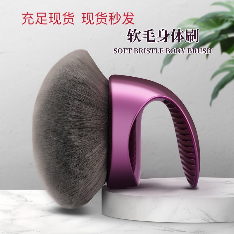 Large Body Brush Multifunctional Neck Portable Mushroom Head Blush Loose Powder Brush Body Lotion Makeup Brush - Image 2